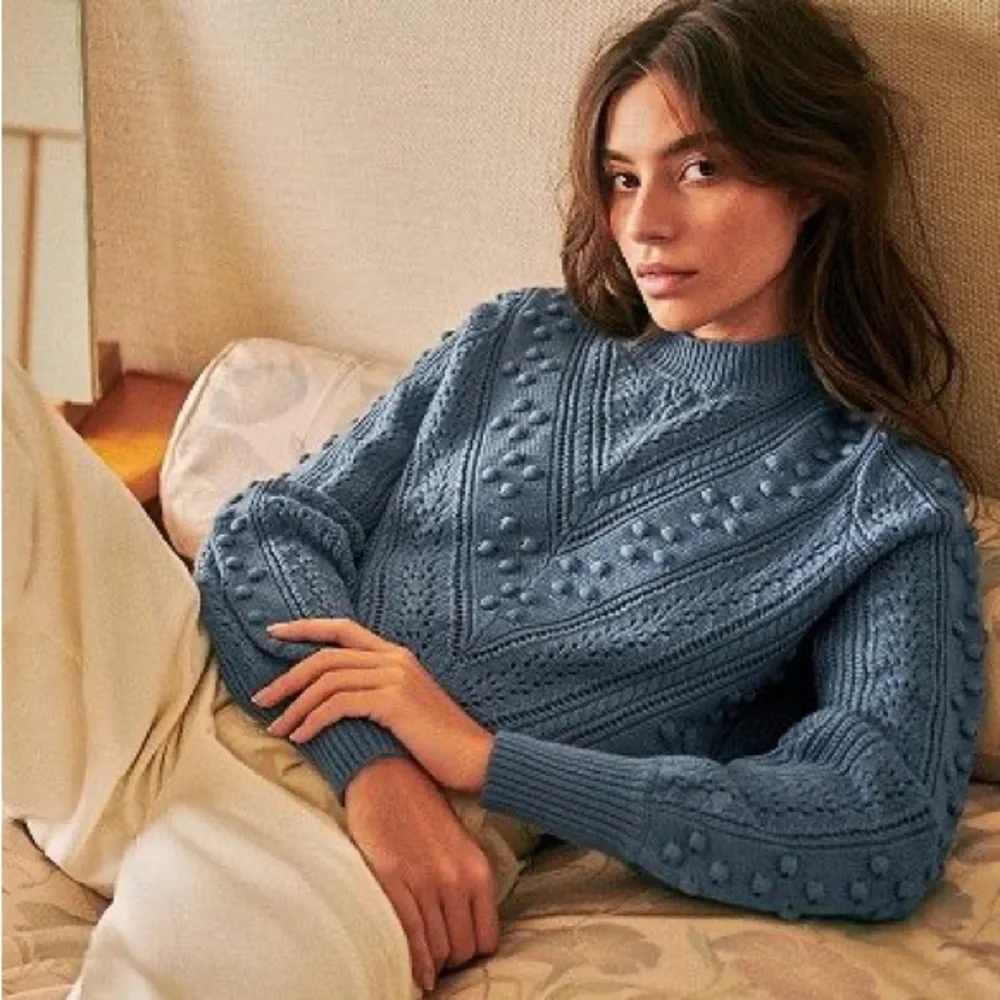 Sézane Solal Jumper in Vintage Blue | Size S - Picture 5 of 16